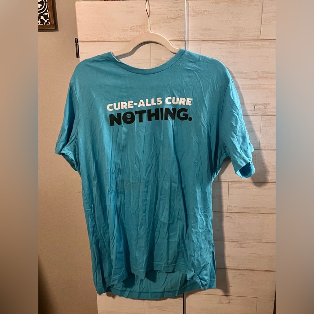 Sawbones cure alls cure nothing tee shirt XXL